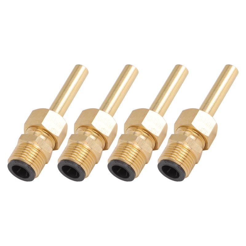 4 PCS Water Fountain Nozzles Pure Copper Large Hexagonal Direct