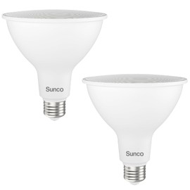 Sunco Outdoor Flood Light Bulbs, PAR38 LED Flood Lights Waterproof, 1800 LM, 15W (150W Equivalent), 5000K Daylight, Dimmable, E26 Base, Wet Rated UL 2 Pack.