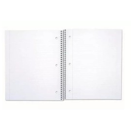 Mead Five Star Wirebound Notebook 1 Subject Medium/college Rule Red Cover 72053