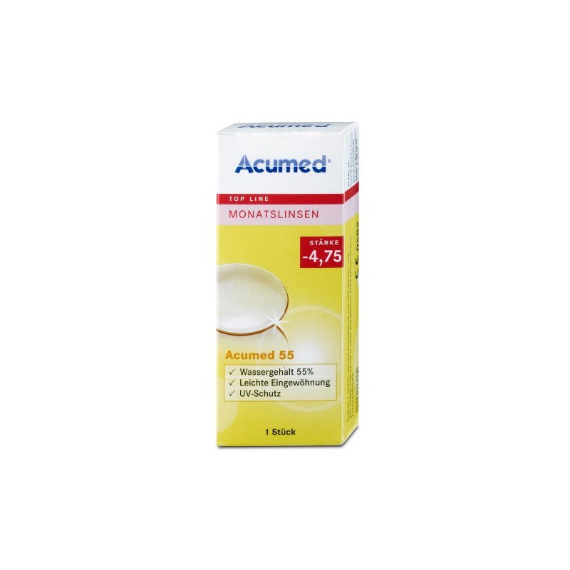 Acumed 55 Month Contact Lens, -1.00 Dioptres, Pack of 1
