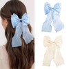 QIUTIMIY 2PCS Large Hair Bow Clip for Women Girls, Hair