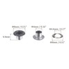 Kozelo Grommets Kit 200set-[4mm 1/6" Hole] Metal Eyelets Grommet Tool