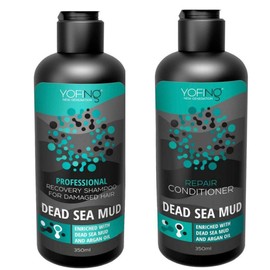 Dead Sea Mud Shampoo & Conditioner Set - Anti Hair Loss & Anti Dandruff Shampoo SLS Free and Paraben Free