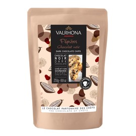 Valrhona Finest Dark Chocolate Chips for Baking - 52% Cocoa, A Perfect Fusion of Premium Dark Cocoa Flavor, These Gourmet Chocolate Chips are Ideal for Cookies, Muffins, Brioches, and Pastries