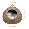 Coconut Shell Birds Nest- Natural Coconut Shell Bird Nest Keep