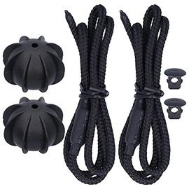 Keenso 2 Piezas Cordón Tapa Cajuela, Accesorios MK6 Cuerda Colgante para Estante de Paquete de Maletero Trasero