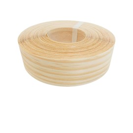 ebpsneer Real Pine Wood Veneer Edge Banding,Preglued Iron On Veneer with Hot Melt Adhesive Strips,2 Inch Edgebanding Flexible Tape for Furniture Restoration Wood Crafts (1, 2'' ×50')