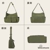 Wowcarbazole Tote Bag, Canvas, Large Capacity, Shoulder Bag, Solid Color,
