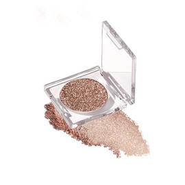 Sparkle Monochrome Eyeshadow Palette, Champagne Glitter Shimmer Highly Pigmented Eye Shadow Lightweight Blendable, Waterproof Long-Lasting Brighten Single Eyeshadow Makeup Palette for Old Women-01