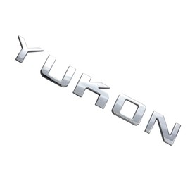 Aimoll 1x Yukon Nameplate Emblem Letter Badge 3D Replacement for GMC Yukon Sierra (Chrome)