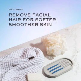 About Face Pro-Premium Facial Razors - 3 Beauty Groomers for Hair Removal, Ideal for Shaving, Exfoliating, Dermaplaning and Brow Shaping, Japanese Stainless Steel Gently Removes Facial Hair