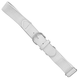 Epic Youth Leather Tab White Baseball Uniform Belts 1.25" WIDE LEATHER TAB (YOUTH)