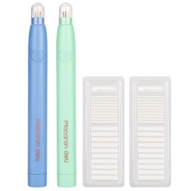 2PCS Electric Eraser, Electric Erasers for Artists with 40 Refills, Battery Operated Eraser, Electric Eraser Kit for Drawing, Art, Painting, Sketching, Drafting Pencils