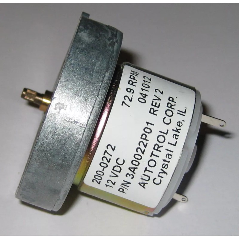 Autotrol 72.9 RPM Gearhead Timing Motor - 12V DC -