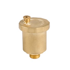 LALAGO Automatic Quick Bleed, DN10 3/8 Inch Bleed Valve, Brass Air Vent Hole, Brass Automatic Bleed Valve with Male Thread, System Bleeder Vertical