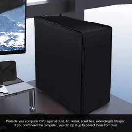 Computer CPU Dust Cover, Mid Tower Case Protection, Host Dust-Resistant Cover, Gaming Computer Desktop PC Mid Tower Jacket Protection, Desktop Host Protective Case