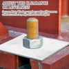 Pelopy 10-Pack Galvanized Square Washers Plates, 5/8 ID, 3.75 x