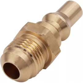 Meter Star Niple Conector 1/4 Conexión Rápida A 3/8 Pulgadas Tanque Gas