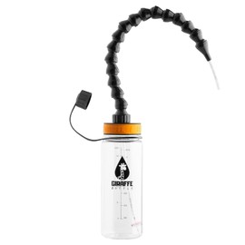 Giraffe Bottle Tower Hands Free Drinking System, Clear Tritan Bottle (length 15 in / 38 cm)