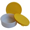 Fa.ars 20 Plastic Mailing Container Flat Yellow Lid 90 ml