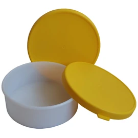 Fa.ars 20 Plastic Mailing Container Flat Yellow Lid 90 ml Laboratory Container Plastic Jars Snap Lid