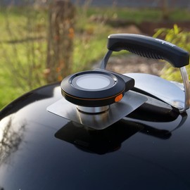 TFA Dostmann Smart Wireless BBQ Thermometer Hyper BBQ, 14.1513, mit App, für Smoker oder Grill, mit Einstichfühlern, Fleischthermometer, Garraumüberwachung, Kerntemperatur, schwarz