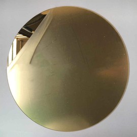 Marketing Holders Acrylic Mirror 18" Wide Round Gold .118" Thick No Adhesive Reflective Pieces Perfect for DIY Arts and Crafts School Projects Home or Office Decor Special Events