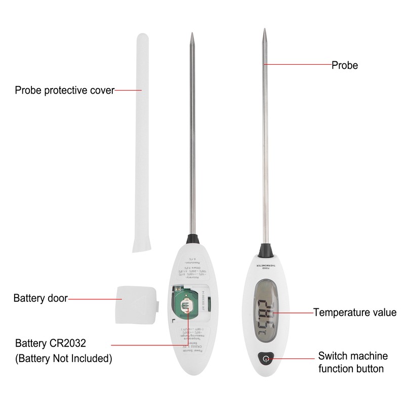 GM1311 Food Temperature Meter High Accuracy Electronic Water Thermometer for