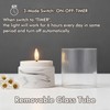 Fanna 3 Flameless LED Candles with Timer Function in Marble