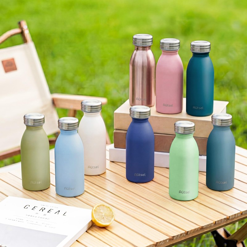 Stainless Steel Water Bottle 350ml, Double Wall Vacuum Insulated, BPA-Free