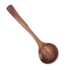 Solid Wood Wooden Spoon - Soup Ladle with Elegant Design