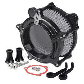 Unbranded Black Clear Air Cleaner Grey Intake Filter Fit For Harley Dyna Electra Glide