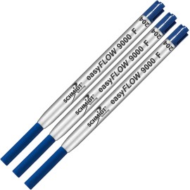 Imprinted Schmidt easyFLOW9000 Ballpoint Refill-Blue, Fine Tip 0.8mm- 3 Pack
