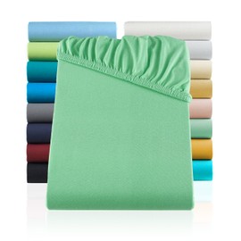 Jersey Fitted Sheet All Colours & Sizes 100% Cotton