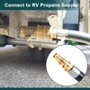 GASPRO 12ft RV Propane Quick Connect Hose - Low Pressure