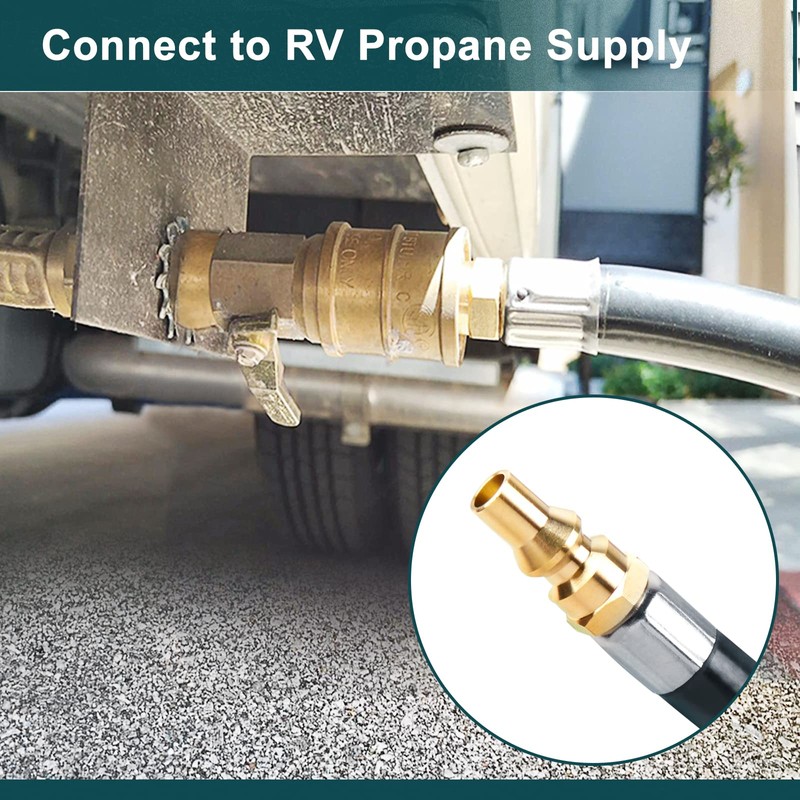 GASPRO 12ft RV Propane Quick Connect Hose - Low Pressure