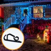 TITE 100 PCS Mini Plastic Gutter Hanging Hooks Outdoor Christmas