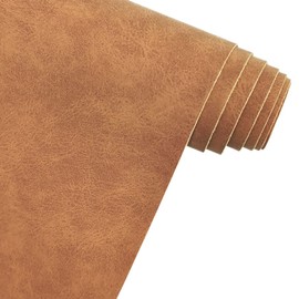 XHT Classic Faux Leather Fabric 30x135cm Waterproof Faux Leather Purse Handbag DIY Projects Brown