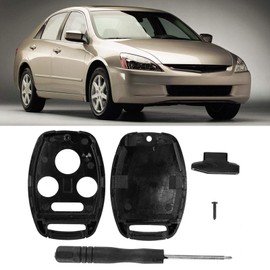 Carcasa de Llavero Reemplazo de Accesorio de ABS para Llave de Control Remoto de Coche sin Cortar para Accord 2003 2004 2005 2006 2007 2008
