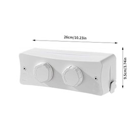 Retractable Washing Line Indoor Washing Line for Retractable 5.1m Duo Reel Extendable Washing Line Wall Mounted Washing Line with Adjustable Stainless Steel Double Rope for Balcony, Bathroom