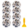 DOITOOL 8Pcs Non-Slip Bathtub Stickers Durable Sturdy Premium Stone Pattern