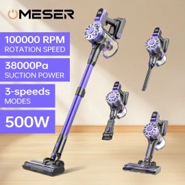OMESER 38Kpa Cordless Vacuum Cleaner 500W Lightweight Stick Vacuum Cleaner