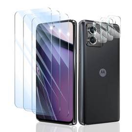 Screen Protector and Camera Lens Protector for Motorola Moto G Stylus 5G 2023, Double Shatterproof HD Tempered Glass Film, [9H Hardness][Impact-Protection][Anti-Shatter][Anti-Scratch], 3-Pack Each
