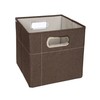 JJ Cole Heather Storage Box, Cocoa, 11-Inch