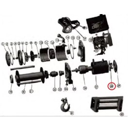Smittybilt 97210-28 Carbon Frame & Brush Assy For XRC10 Winch