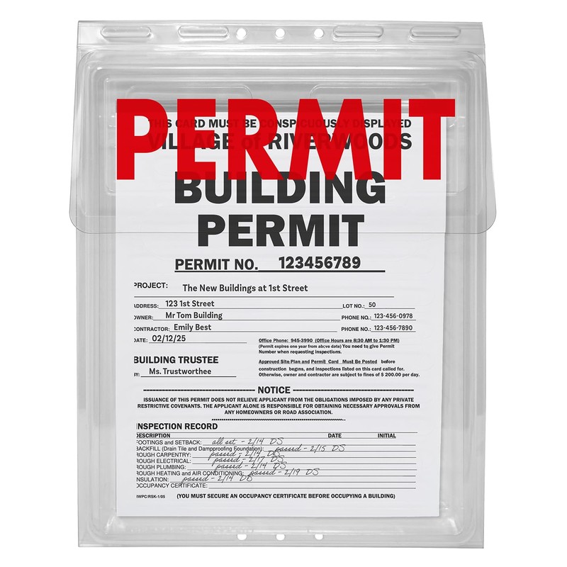 Mediz Outdoor Permit Brochure Box - Easy to Use Take