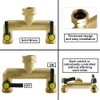 HQMPC 2 Way Hose Splitter Heavy Duty Water Splitter Outdoor