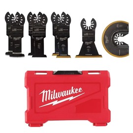 Milwaukee 48-90-9212 Open-LOK Oscillating Multi Tool Bi-Metal, Hardwood, and Wood Blade Kit with Case (8-Pack)