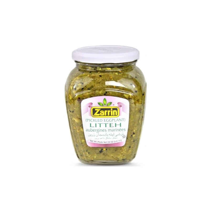 Zarrin - Litteh, Pickled Eggplant, 24 Oz