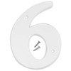 Hy-Ko Products 30306 Plastic House Number 6 (SIX), 6" High,